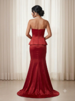 Conjunto em Cetim Bucol com Corset e Saia Sereia - Imagem 2